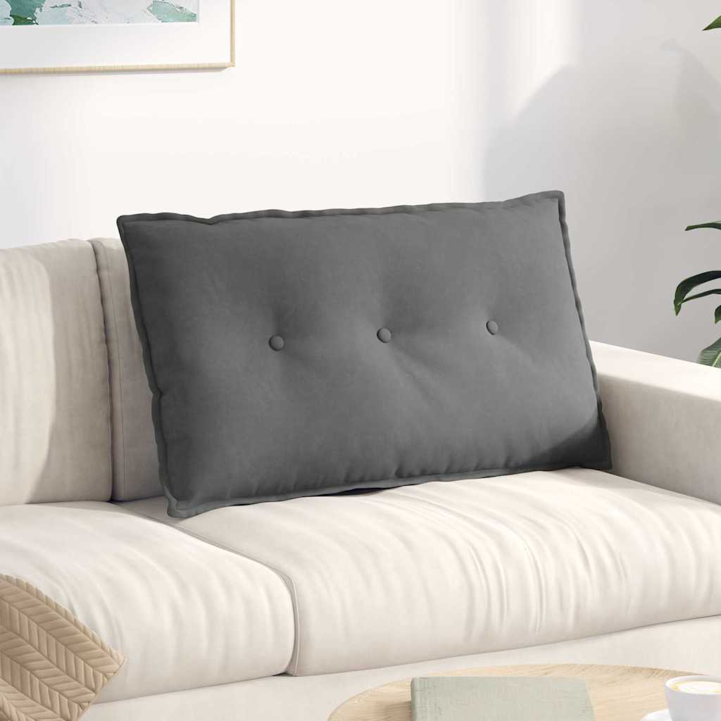 Cojín de Espalda Beige 100 x 50 cm Tela de microfibra