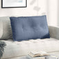 Light Yellow Back Cushion 100 x 50 cm Corduroy Fabric