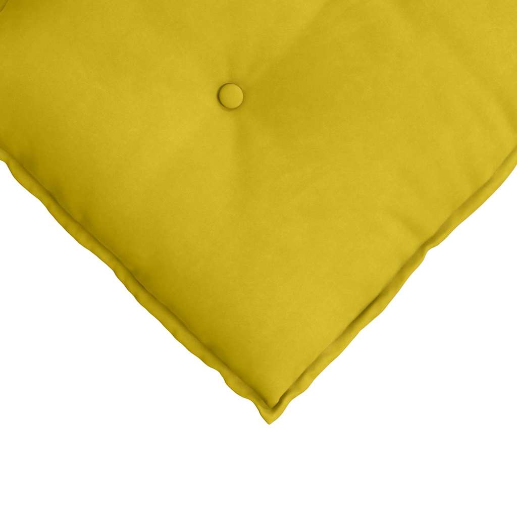 Cojín de Espalda Amarillo 100 x 50 cm Tela de pana
