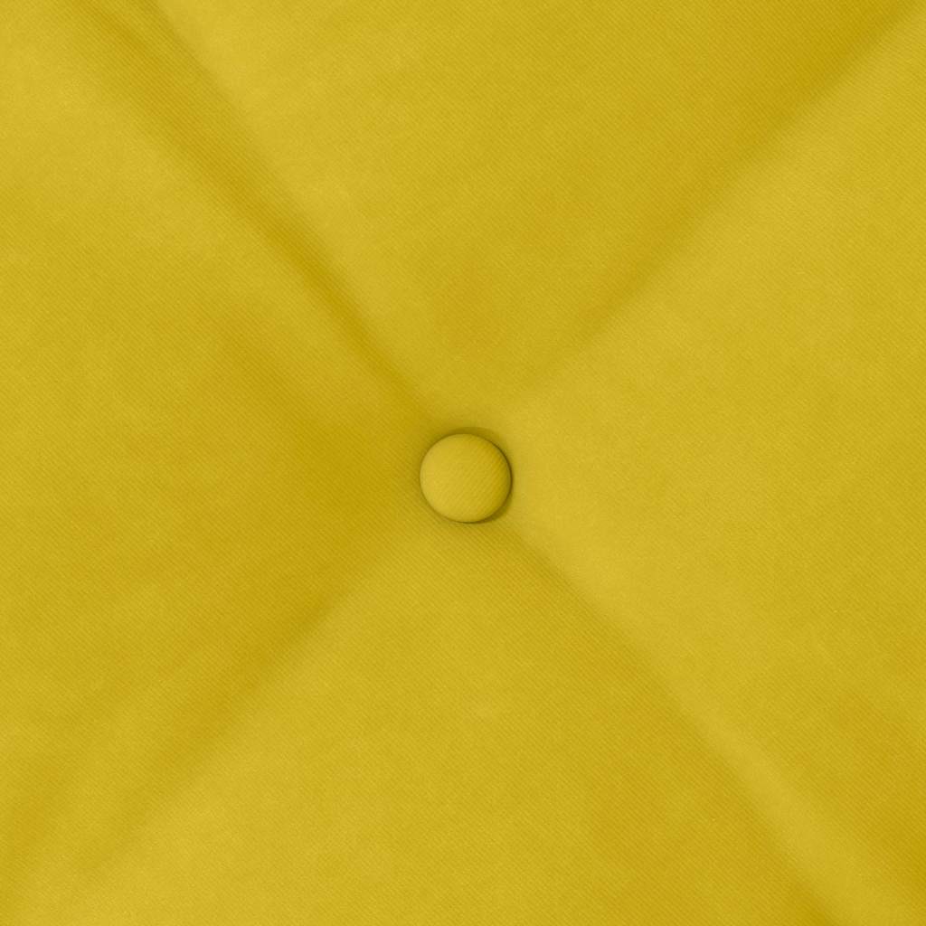 Cojín de Espalda Amarillo 100 x 50 cm Tela de pana
