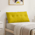 Cojín de Espalda Amarillo 100 x 50 cm Tela de pana