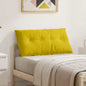 Cojín de Espalda Amarillo 100 x 50 cm Tela de pana