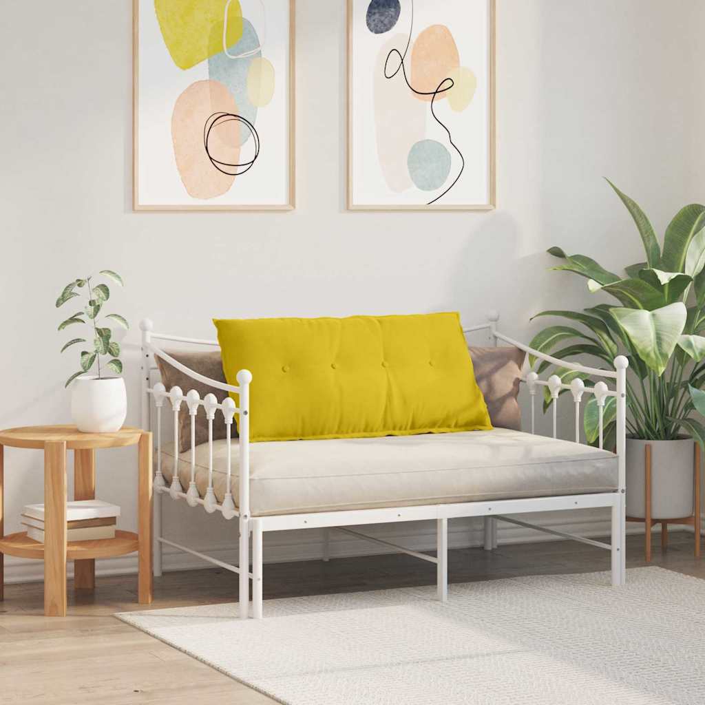 Cojín de Espalda Amarillo 100 x 50 cm Tela de pana