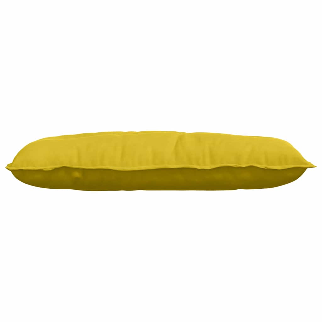 Cojín de Espalda Amarillo 100 x 50 cm Tela de pana