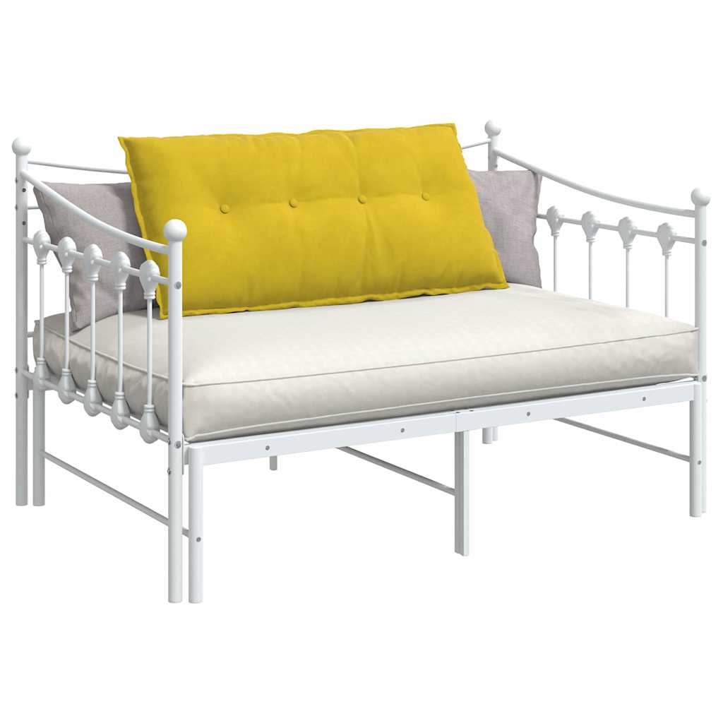 Cojín de Espalda Amarillo 100 x 50 cm Tela de pana