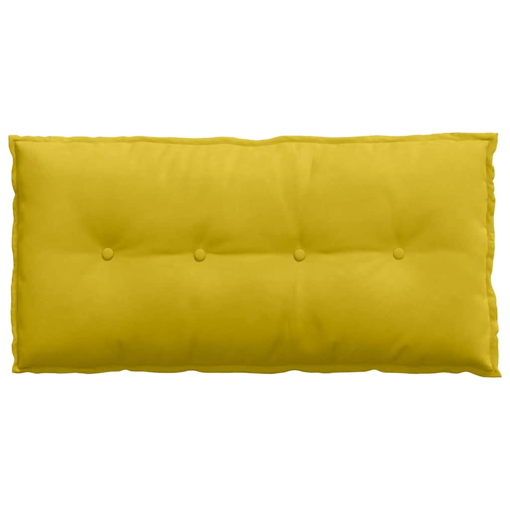 Cojín de Espalda Amarillo 100 x 50 cm Tela de pana
