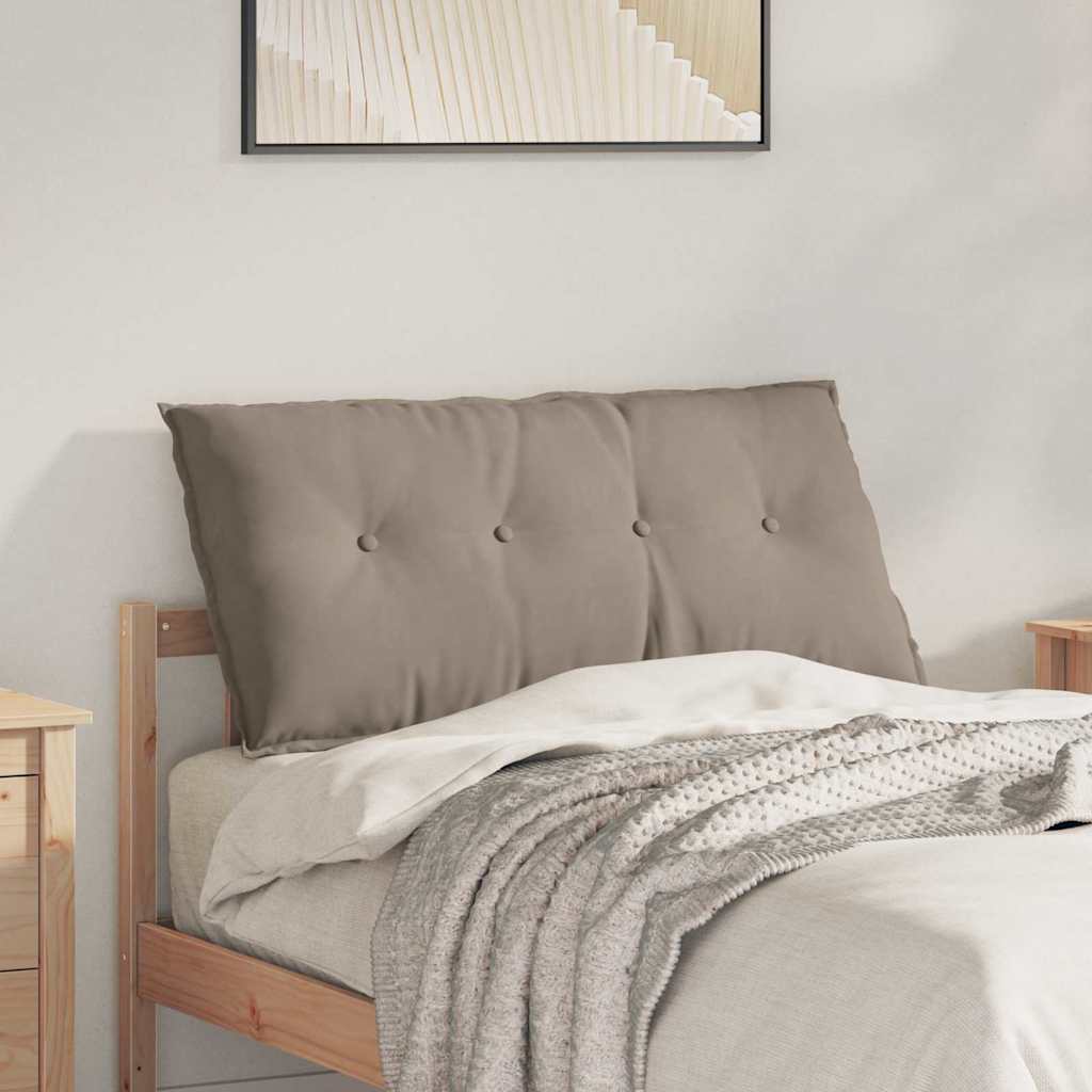 Cojín de Espalda Beige 100 x 50 cm Tela de microfibra
