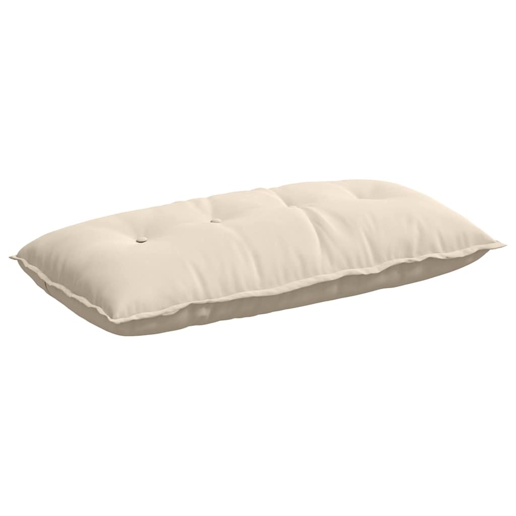 Cojín de Espalda Beige 100 x 50 cm Tela de microfibra