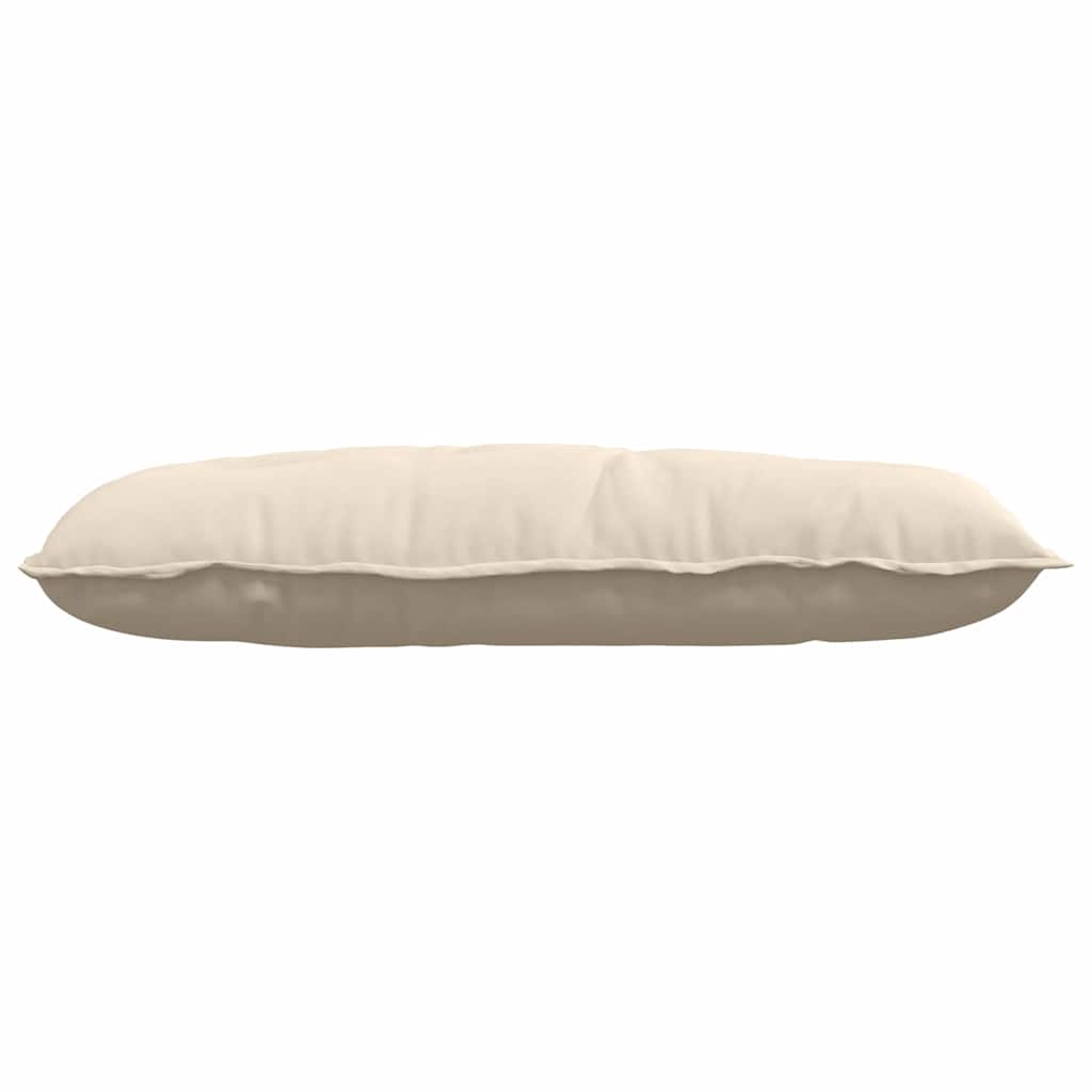 Cojín de Espalda Beige 100 x 50 cm Tela de microfibra