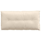 Cojín de Espalda Beige 100 x 50 cm Tela de microfibra