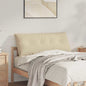 Beige Back Cushion 100 x 50 cm Microfiber fabric