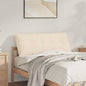 Beige Back Cushion 100 x 50 cm Microfiber fabric