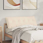 Beige Back Cushion 100 x 50 cm Microfiber fabric
