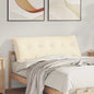 Light Yellow Back Cushion 100 x 50 cm Corduroy Fabric