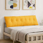 Light Yellow Back Cushion 100 x 50 cm Corduroy Fabric