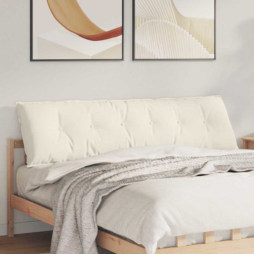 Cojín de Espalda Amarillo 100 x 50 cm Tela de pana