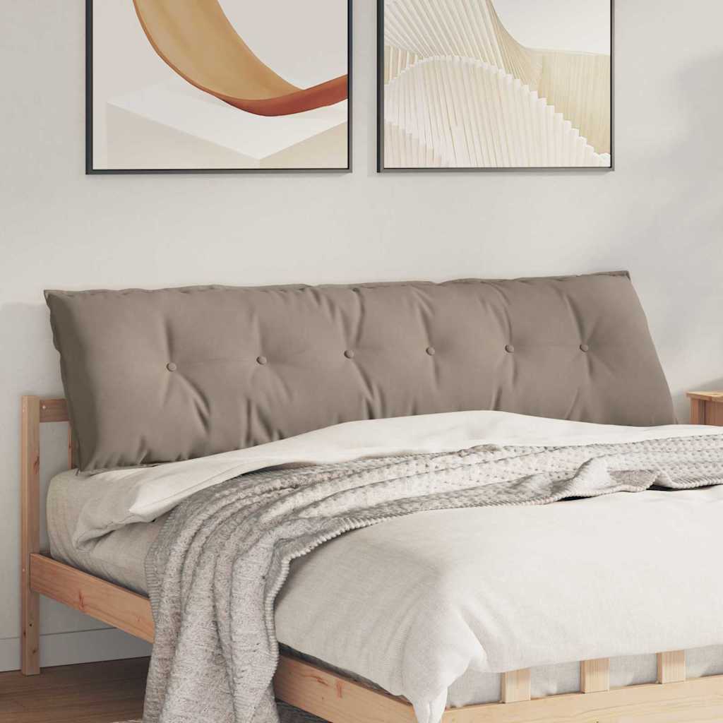 Cojín de Espalda Beige 100 x 50 cm Tela de microfibra