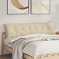 Beige Back Cushion 100 x 50 cm Microfiber fabric