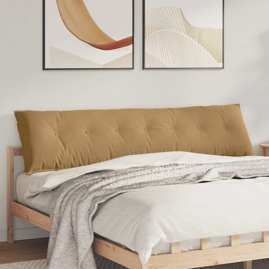 Cojín de Espalda Amarillo 100 x 50 cm Tela de pana