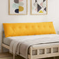 Light Yellow Back Cushion 100 x 50 cm Corduroy Fabric