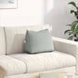Yellow Back Cushion 45 x 20 x 35 cm Corduroy Fabric