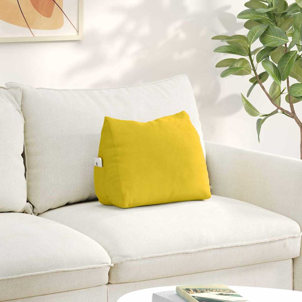Cojín de Espalda Amarillo 45 x 20 x 35 cm Tela de pana