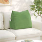 Yellow Back Cushion 45 x 20 x 35 cm Corduroy Fabric