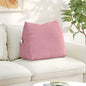 Yellow Back Cushion 45 x 20 x 35 cm Corduroy Fabric