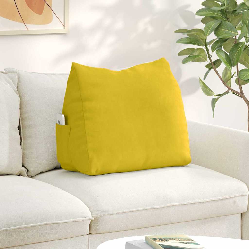 Cojín de Espalda Amarillo 45 x 20 x 35 cm Tela de pana