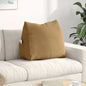 Yellow Back Cushion 45 x 20 x 35 cm Corduroy Fabric