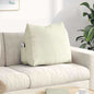 Yellow Back Cushion 45 x 20 x 35 cm Corduroy Fabric