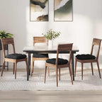 Cojines para asiento 4 pcs Marrón 45 x 45 x 12 cm tela