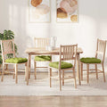 Cojines para asiento 4 pcs Taupé 45 x 45 x 12 cm tela