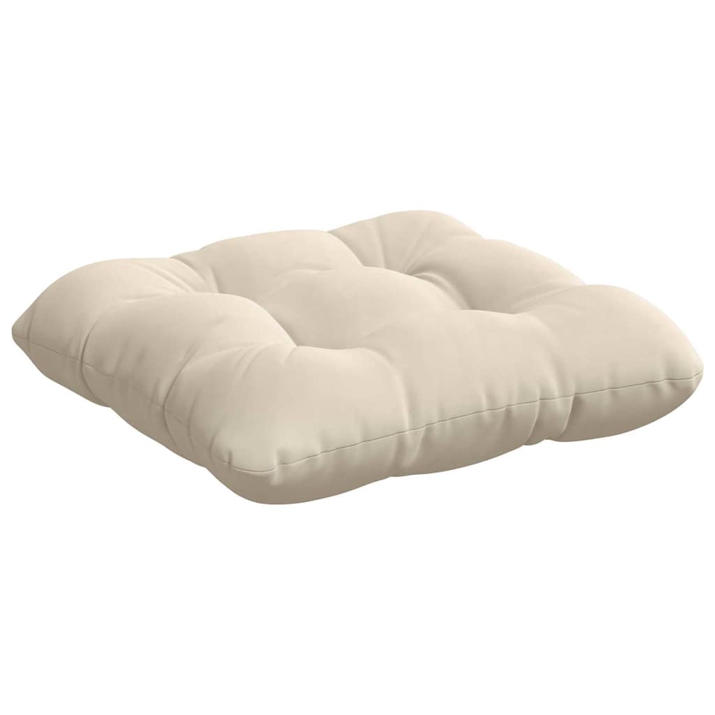 Cojines para asiento 4 pcs Beige 40 x 40 cm Tela de microfibra