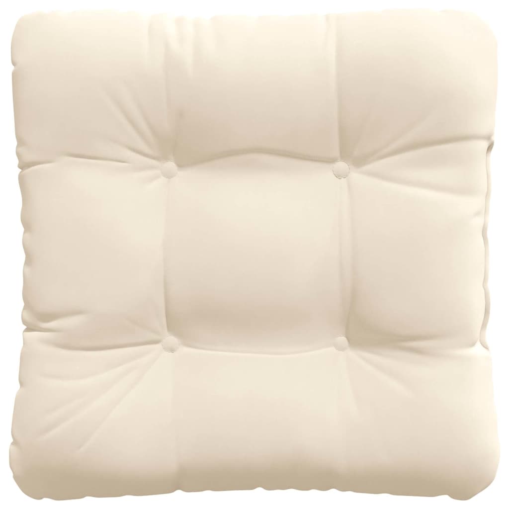 Cojines para asiento 4 pcs Beige 40 x 40 cm Tela de microfibra