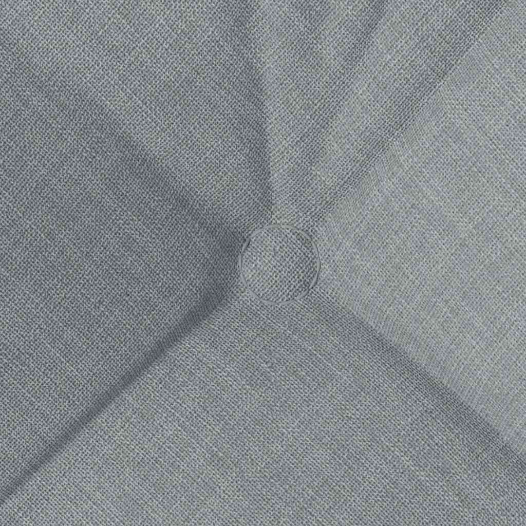 Cojines para asiento 4 pcs Gris Claro 45 x 45 x 12 cm tela