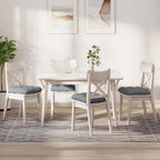 Cojines para asiento 4 pcs Gris Claro 45 x 45 x 12 cm tela