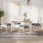 Cojines para asiento 4 pcs Gris Claro 45 x 45 x 12 cm tela