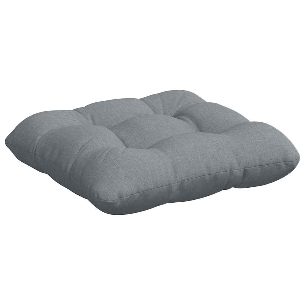 Cojines para asiento 4 pcs Gris Claro 45 x 45 x 12 cm tela