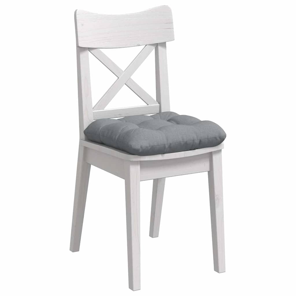 Cojines para asiento 4 pcs Gris Claro 45 x 45 x 12 cm tela