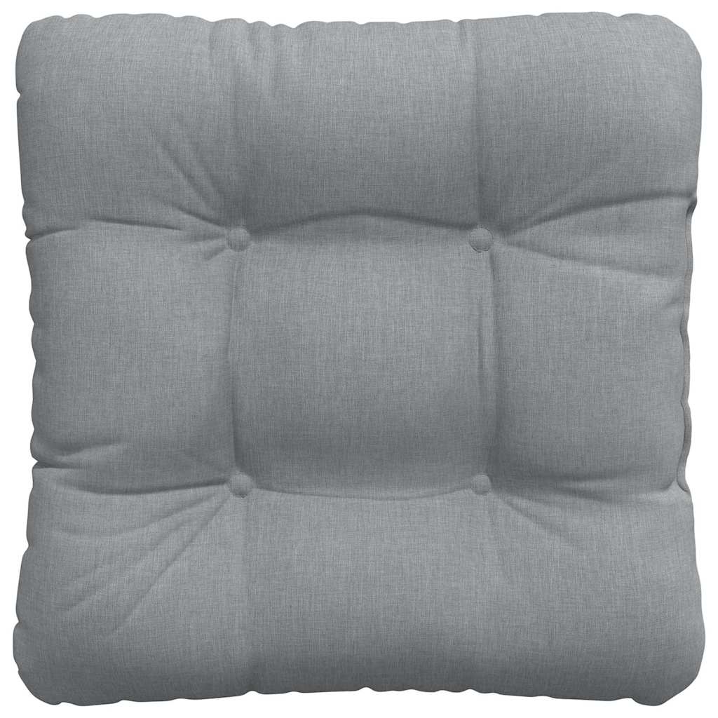 Cojines para asiento 4 pcs Gris Claro 45 x 45 x 12 cm tela