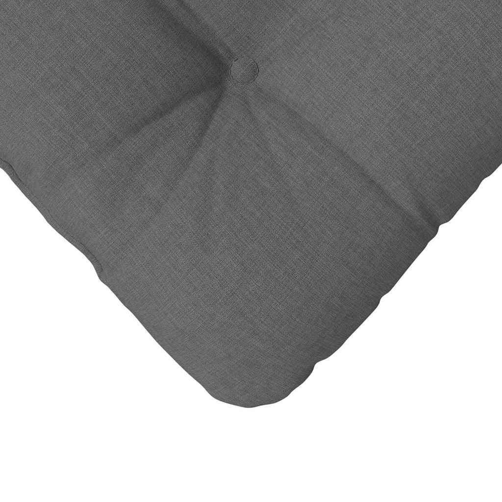 Cojines para asiento 4 pcs Gris oscuro 45 x 45 x 12 cm tela