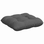 Cojines para asiento 4 pcs Gris oscuro 45 x 45 x 12 cm tela