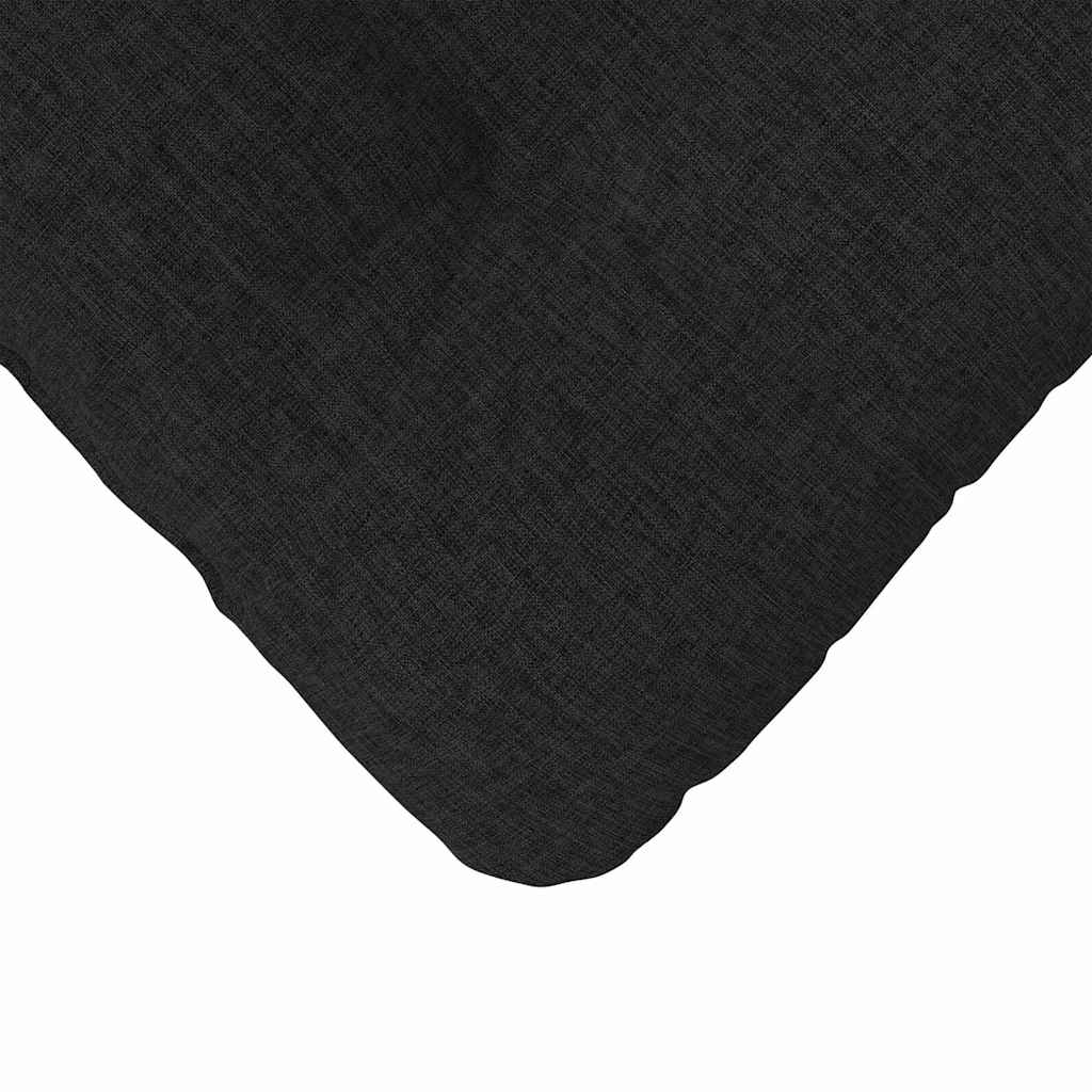 Cojines para asiento 4 pcs Negro 45 x 45 x 12 cm tela