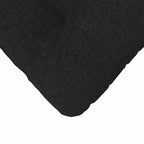 Cojines para asiento 4 pcs Negro 45 x 45 x 12 cm tela