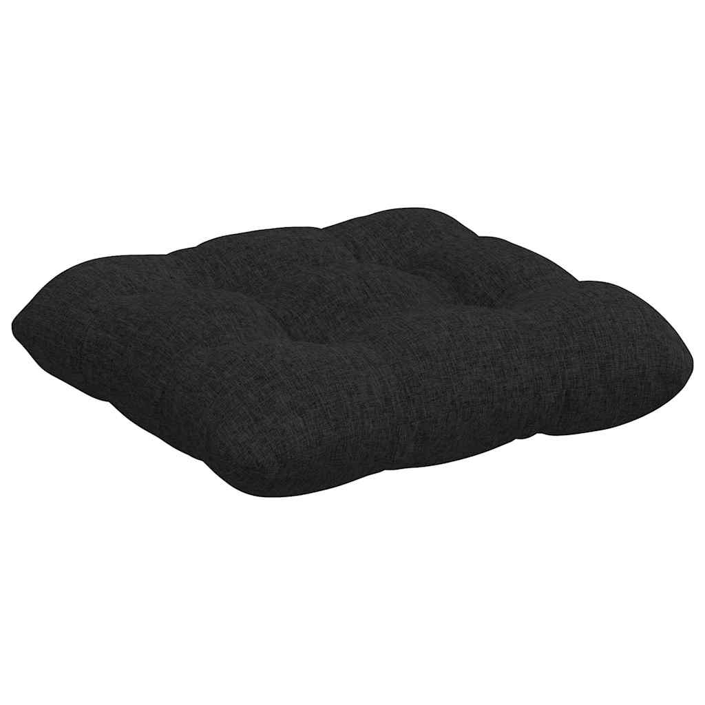 Cojines para asiento 4 pcs Negro 45 x 45 x 12 cm tela