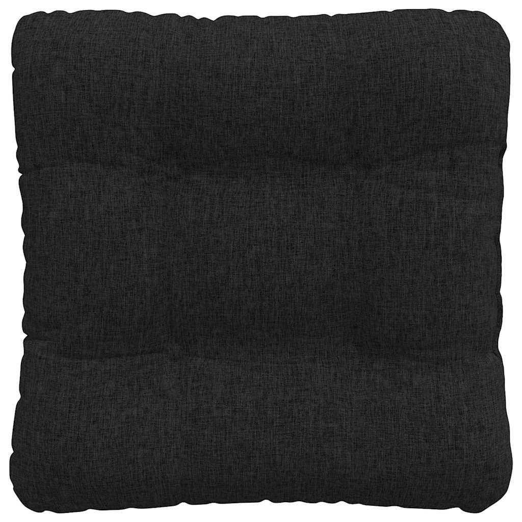 Cojines para asiento 4 pcs Negro 45 x 45 x 12 cm tela