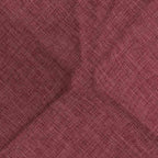 Cojines para asiento 4 pcs Rojo vino 45 x 45 x 12 cm tela
