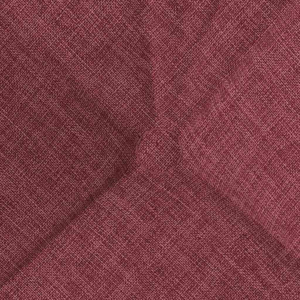 Cojines para asiento 4 pcs Rojo vino 45 x 45 x 12 cm tela
