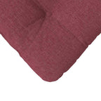Cojines para asiento 4 pcs Rojo vino 45 x 45 x 12 cm tela